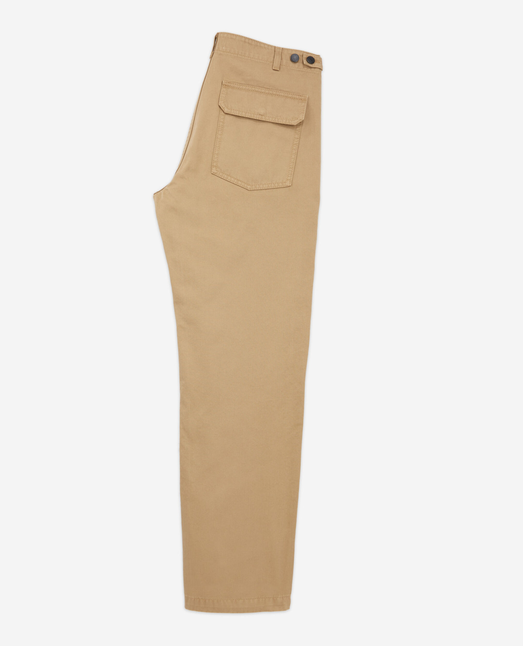 Pantalon chino coton kaki à poches, BEIGE, hi-res image number null