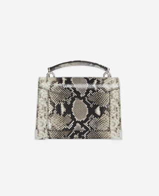 The Kooples FEMME BLACK WHITE sac emily small en cuir noir et blanc