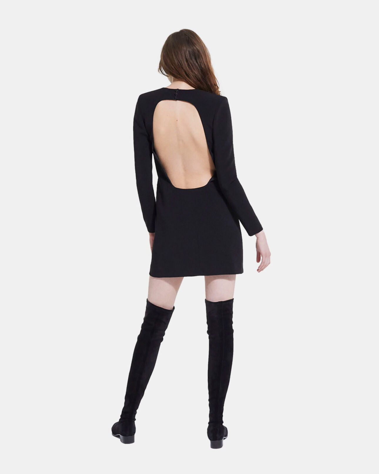 The Kooples FEMME BLACK robe courte noire