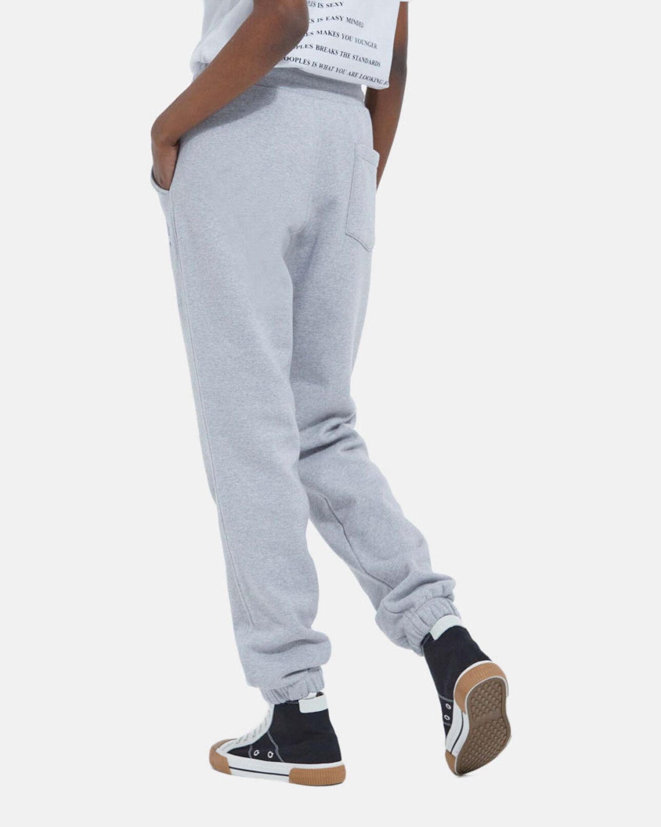 The Kooples WOMEN GREY straight-cut joggers