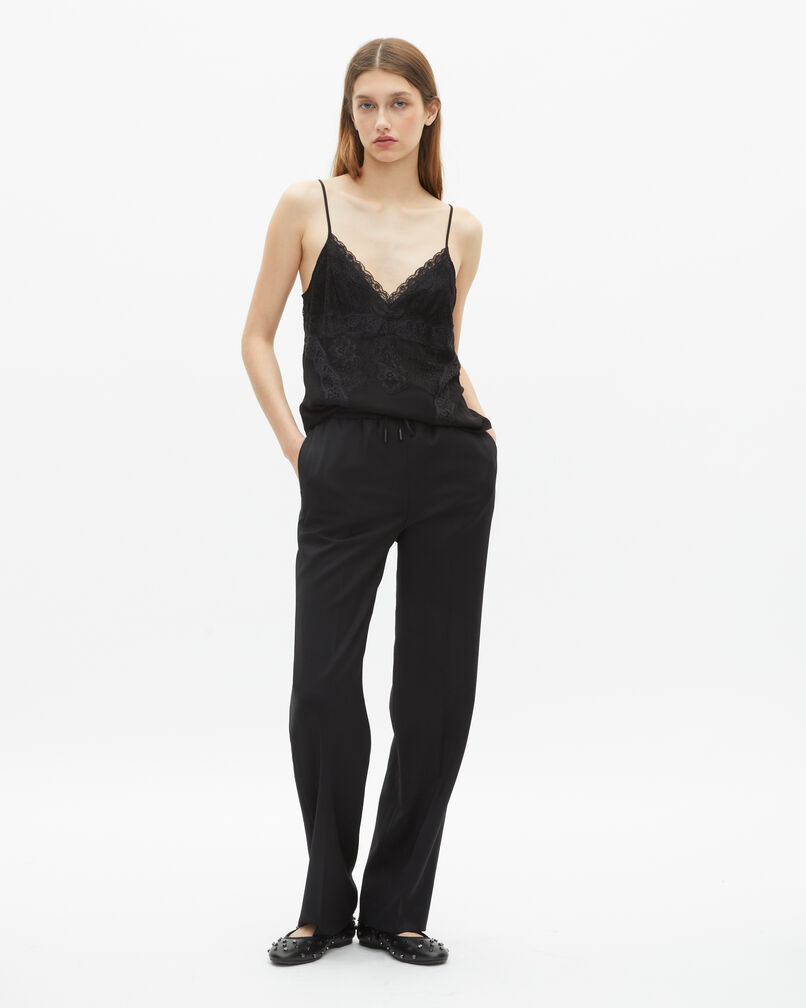 The Kooples WOMEN BLACK black lace camisole