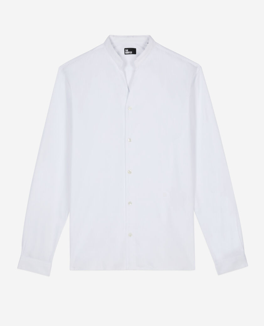 The Kooples HERREN WHITE elegantes, wei&szlig;es hemd aus popeline
