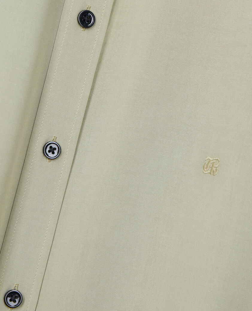 The Kooples HERREN KAKI GREY hellgrünes hemd