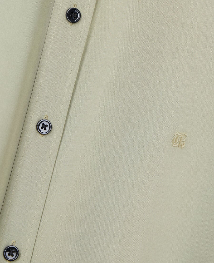 The Kooples HERREN KAKI GREY hellgrünes hemd