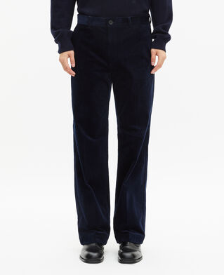 The Kooples H NAVY navy corduroy wide-leg pants