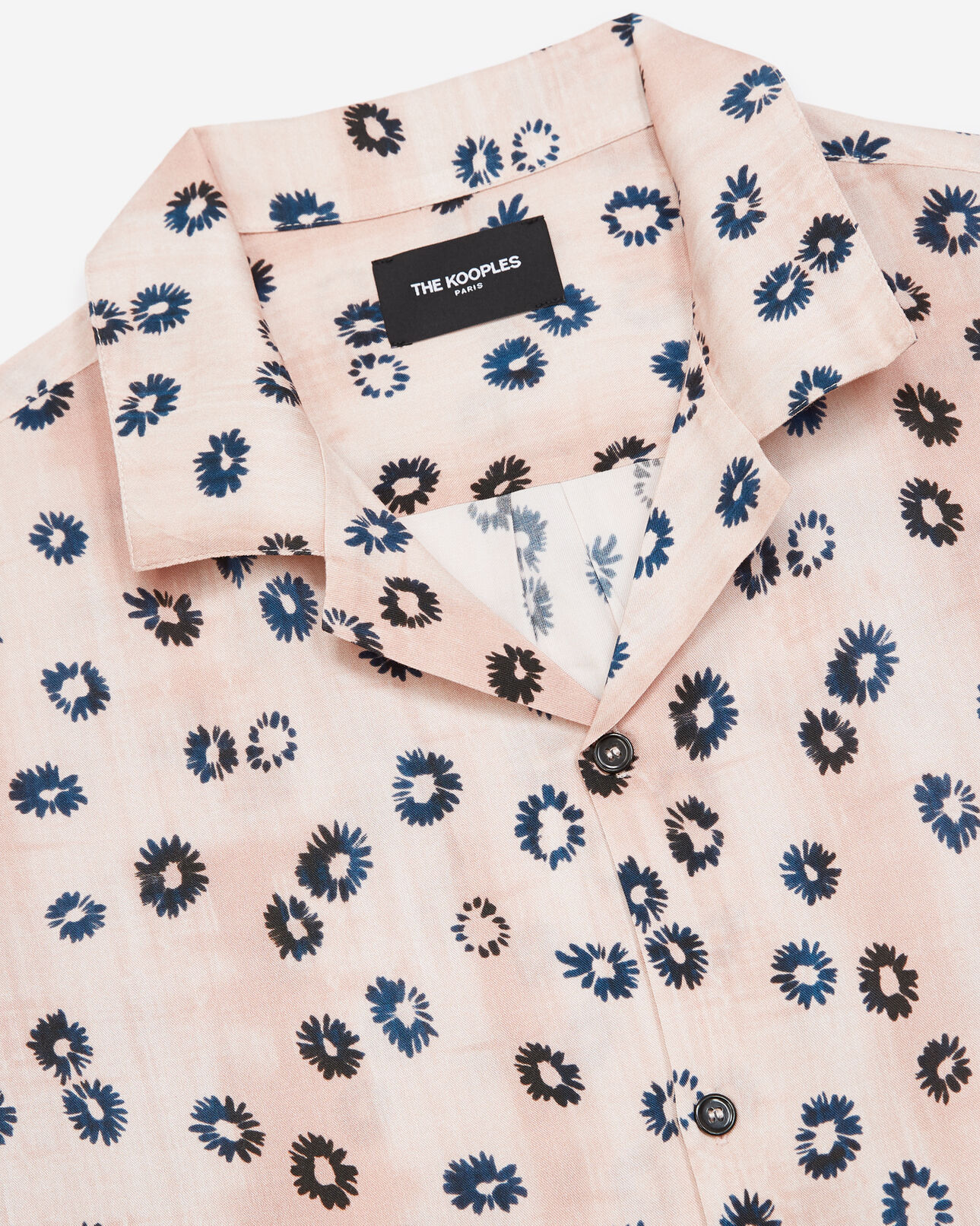 The Kooples HOMME PINK chemise fluide rose à manches courtes