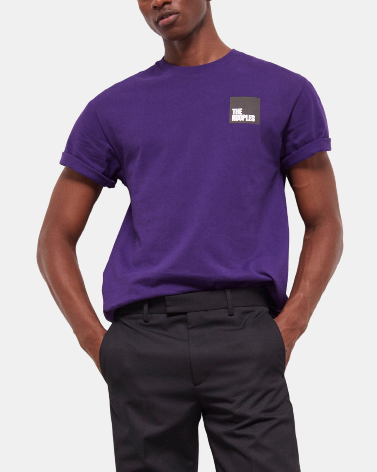 The Kooples HOMBRE PURPLE camiseta logotipo violeta para hombre