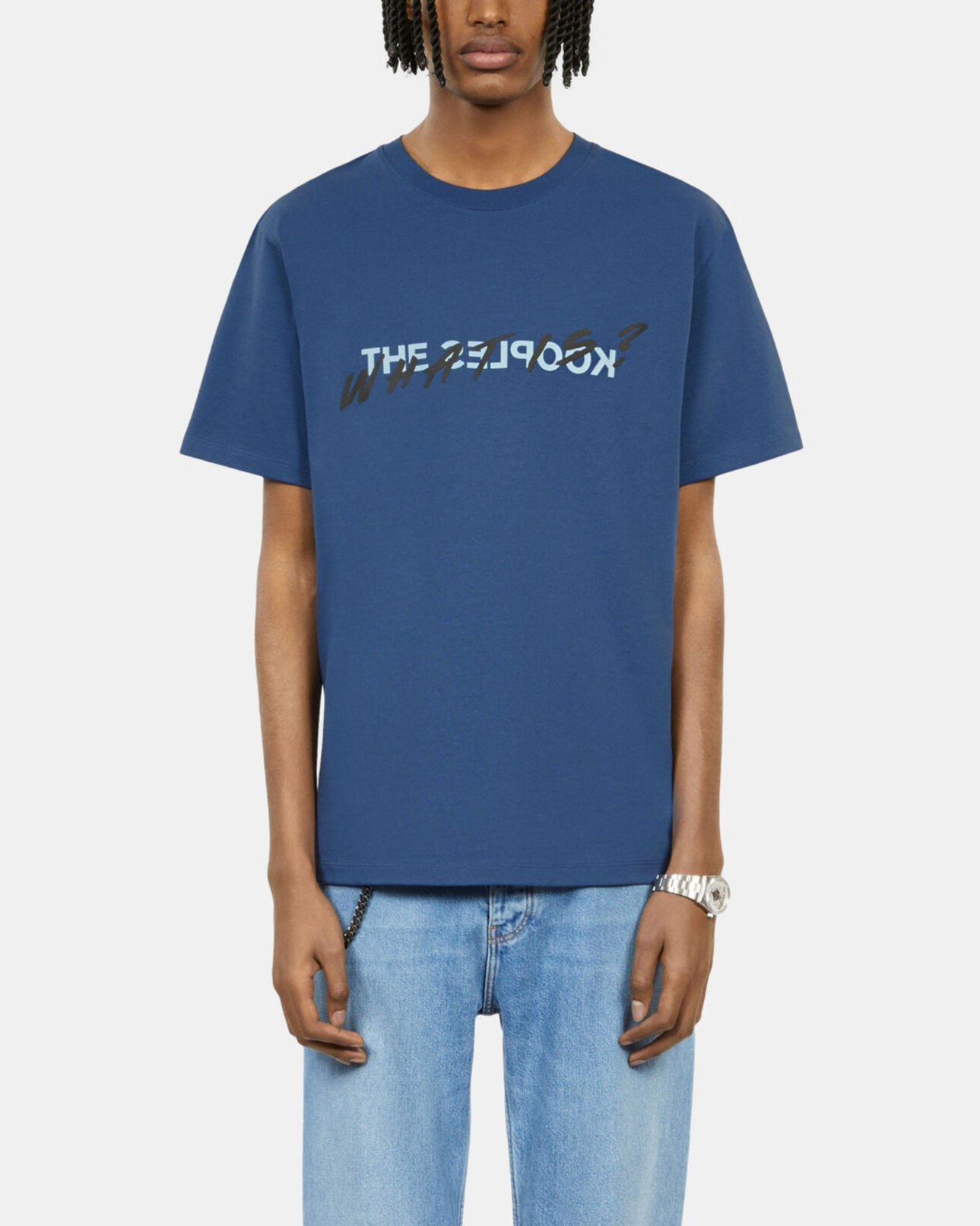 The Kooples HOMME MIDDLE NAVY t-shirt what is bleu roi