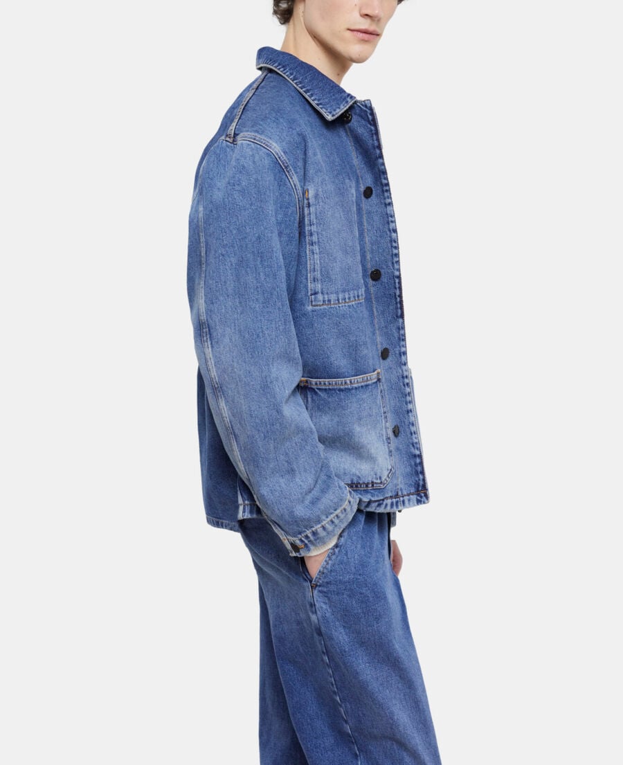 The Kooples HOMBRE BLUE DENIM sobrecamisa vaquera azul