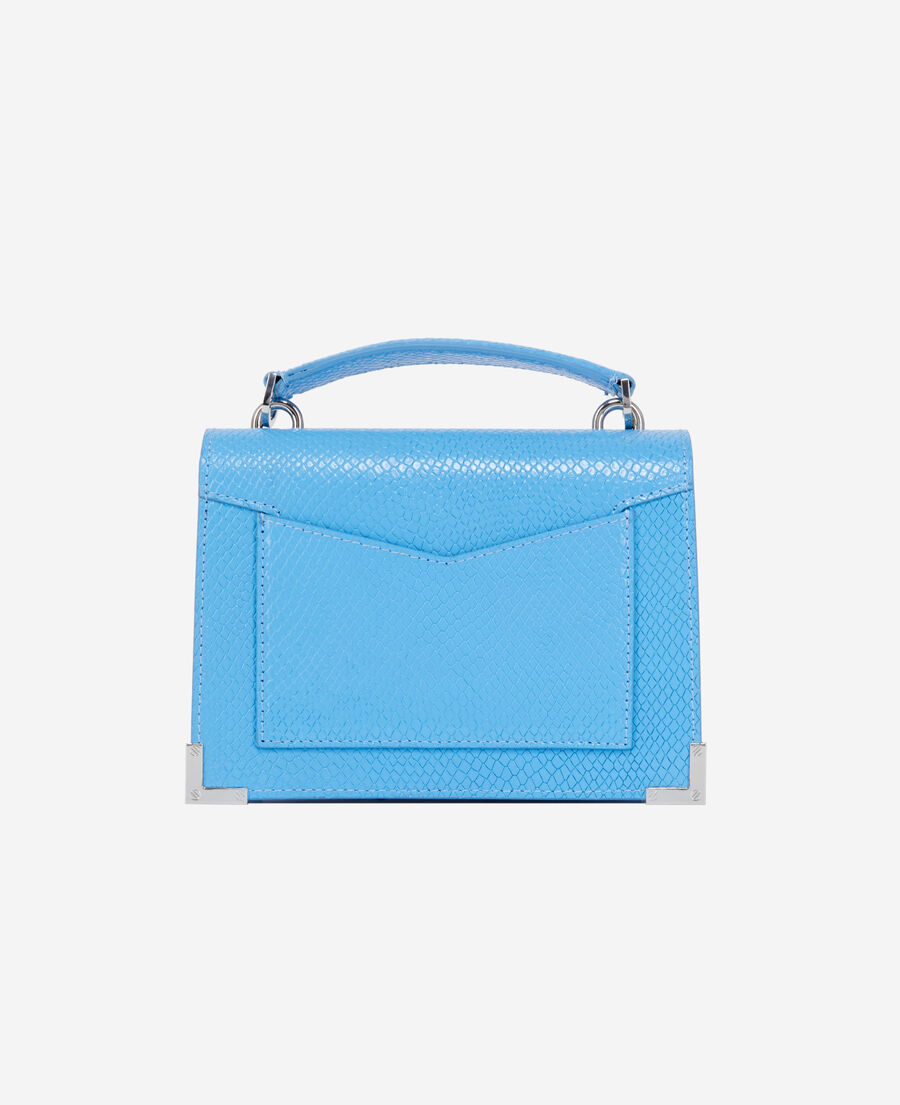 sac emily small en cuir bleu