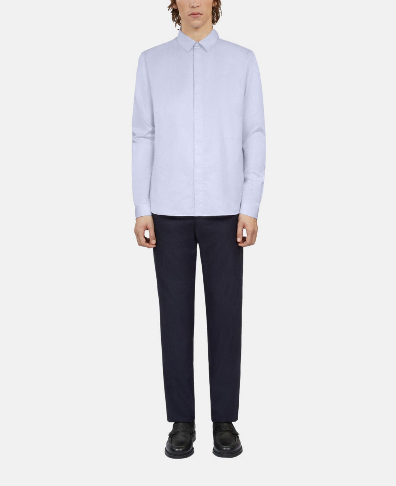 The Kooples HERREN LIGHT BLUE elegantes, hellblaues hemd