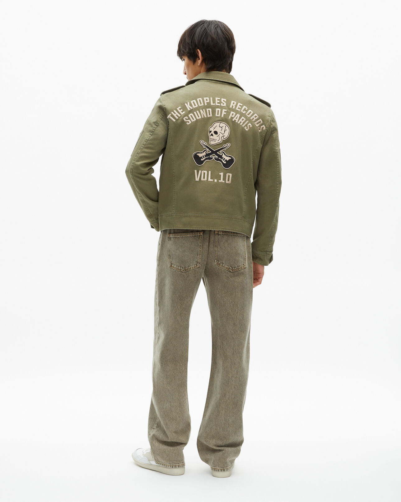 The Kooples HERREN KAKI jacke im offiziersstil khaki