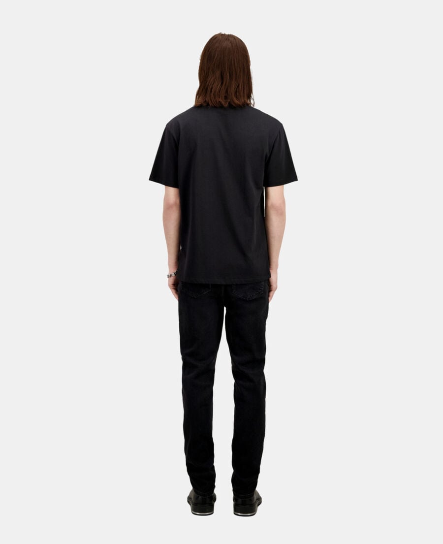 The Kooples HERREN BLACK schwarzes t-shirt herren mit logo