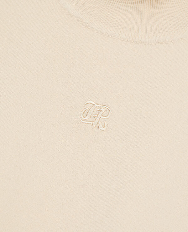 The Kooples WOMEN BEIGE TAUPE beige knit top