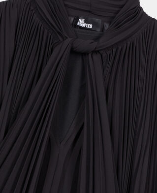 The Kooples WOMEN BLACK short black pleated dress