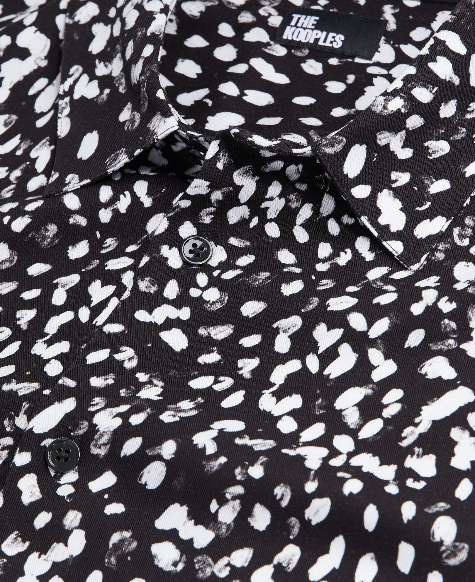 The Kooples MEN BLACK WHITE printed shirt