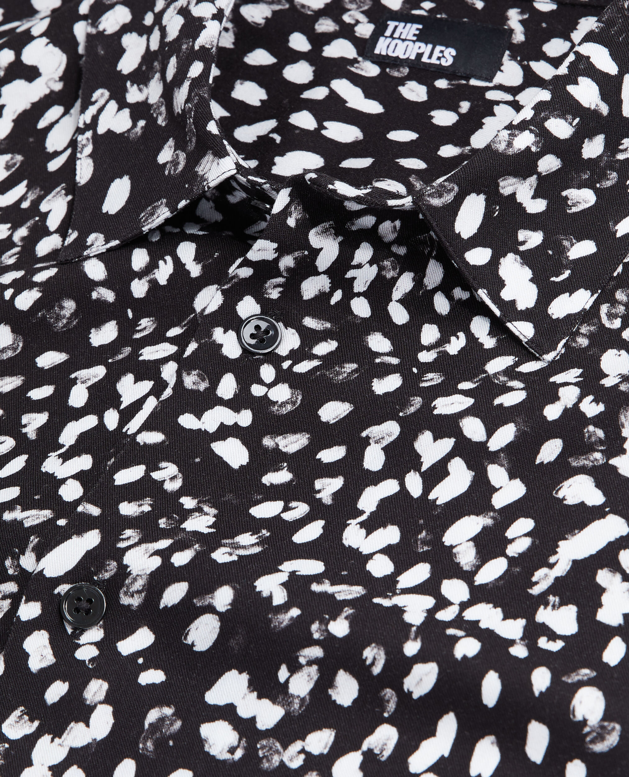 Printed shirt, BLACK WHITE, hi-res image number null