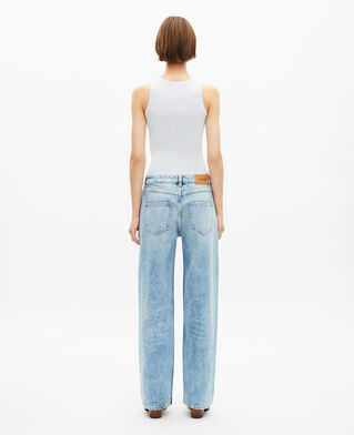 The Kooples FEMME LIGHT BLUE débardeur avec blason bleu clair