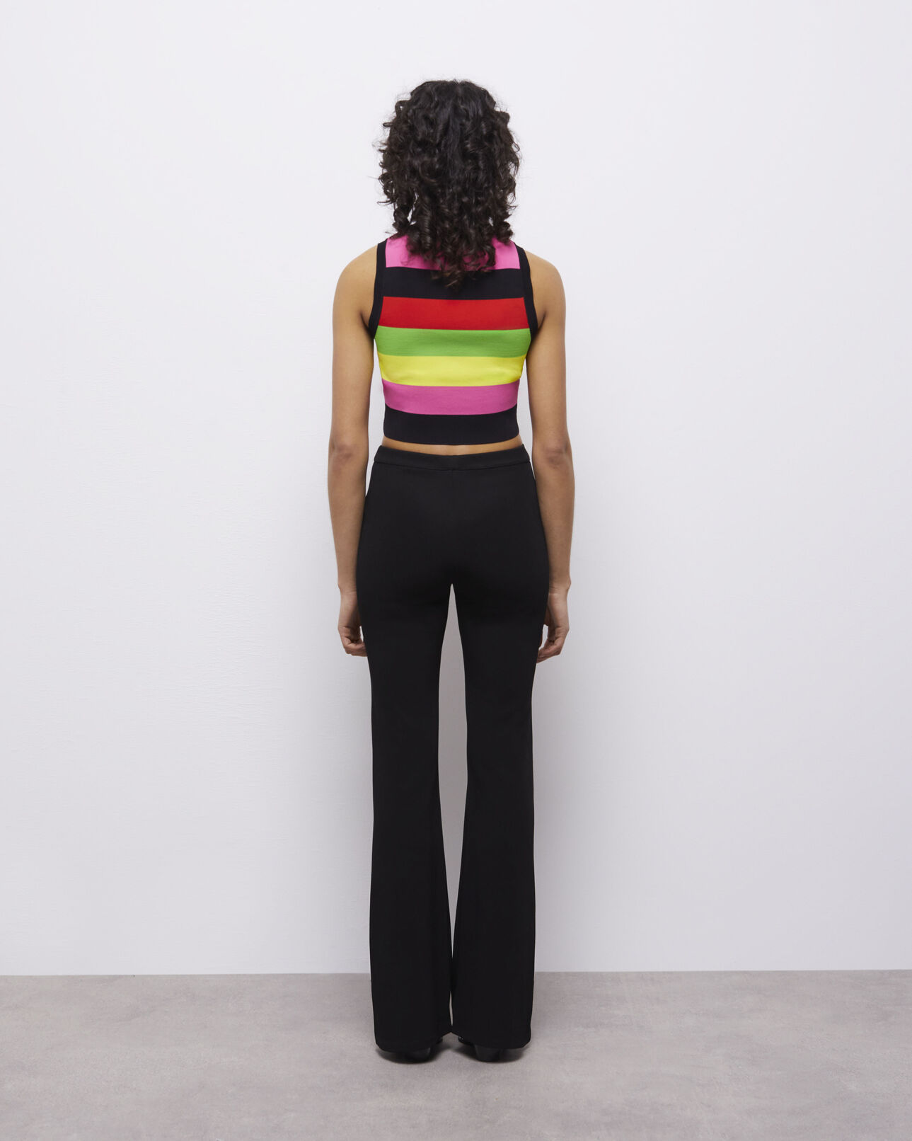 The Kooples WOMEN BLACK flared black pants