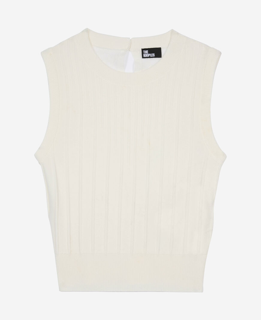 The Kooples WOMEN WHITE white knit top