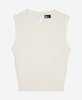 The Kooples WOMEN WHITE white knit top