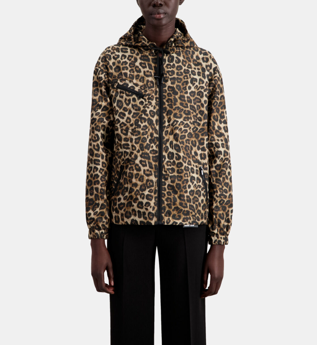 Blouson coupe vent imprime a capuche The Kooples