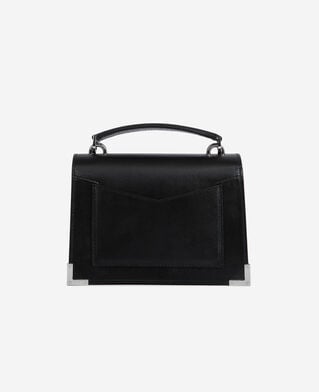The Kooples FEMME BLACK BRUT sac emily small en cuir noir