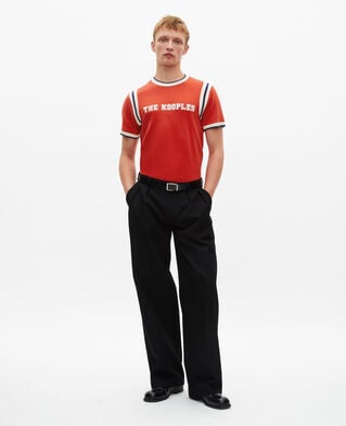 The Kooples H RED t-shirt with red logo