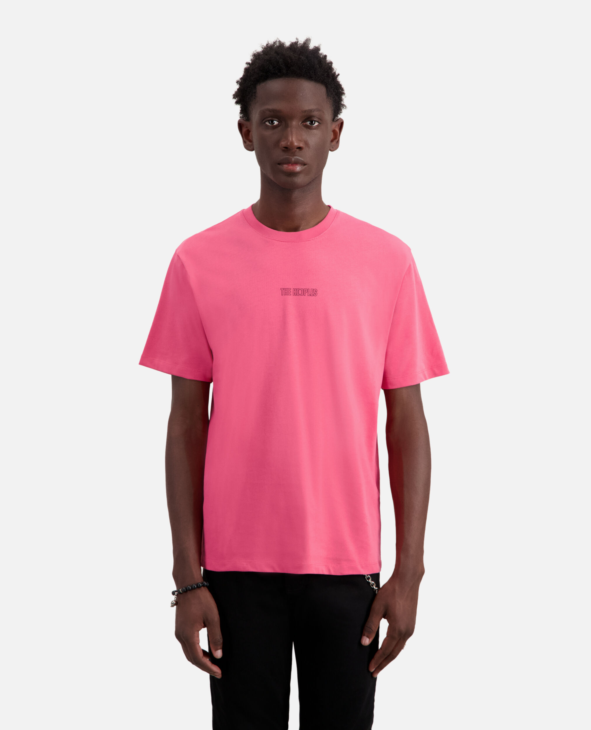Camiseta rosa logotipo para hombre, OLD PINK, hi-res image number null