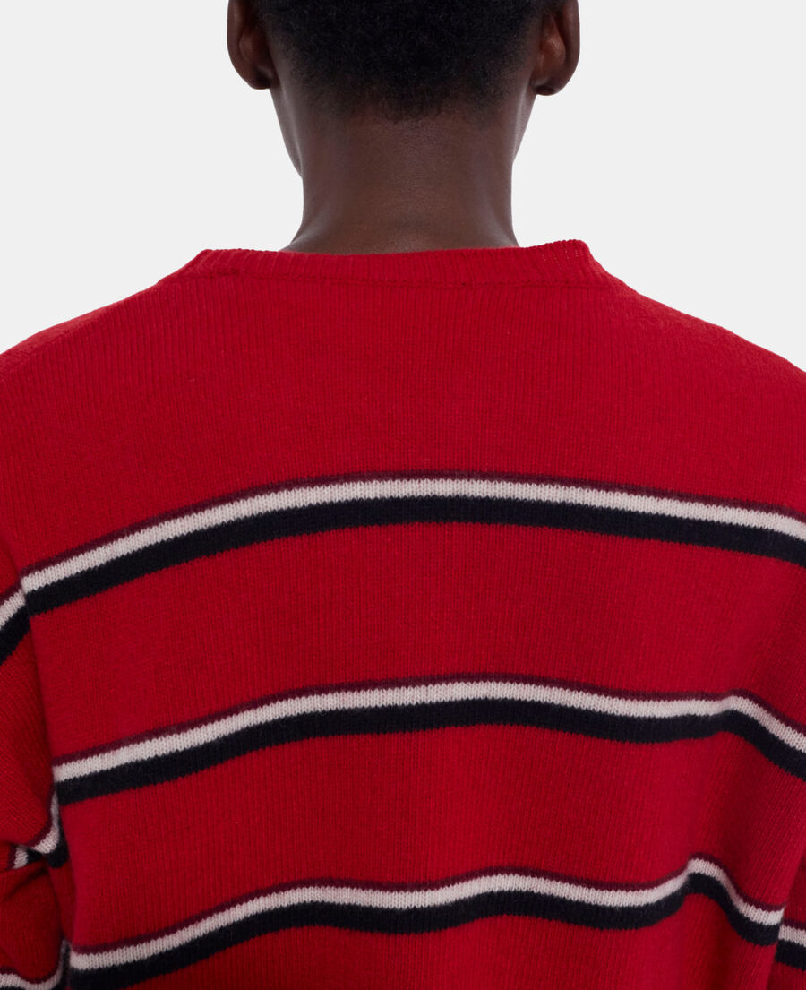 red cashmere sweater