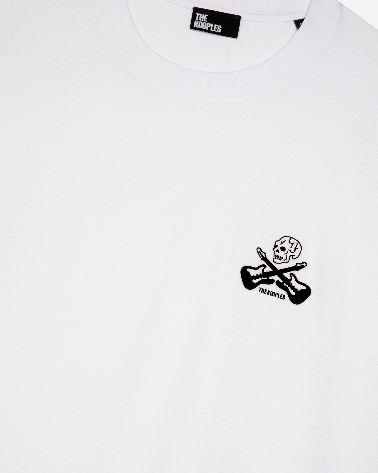 The Kooples H WHITE t-shirt with white flocking