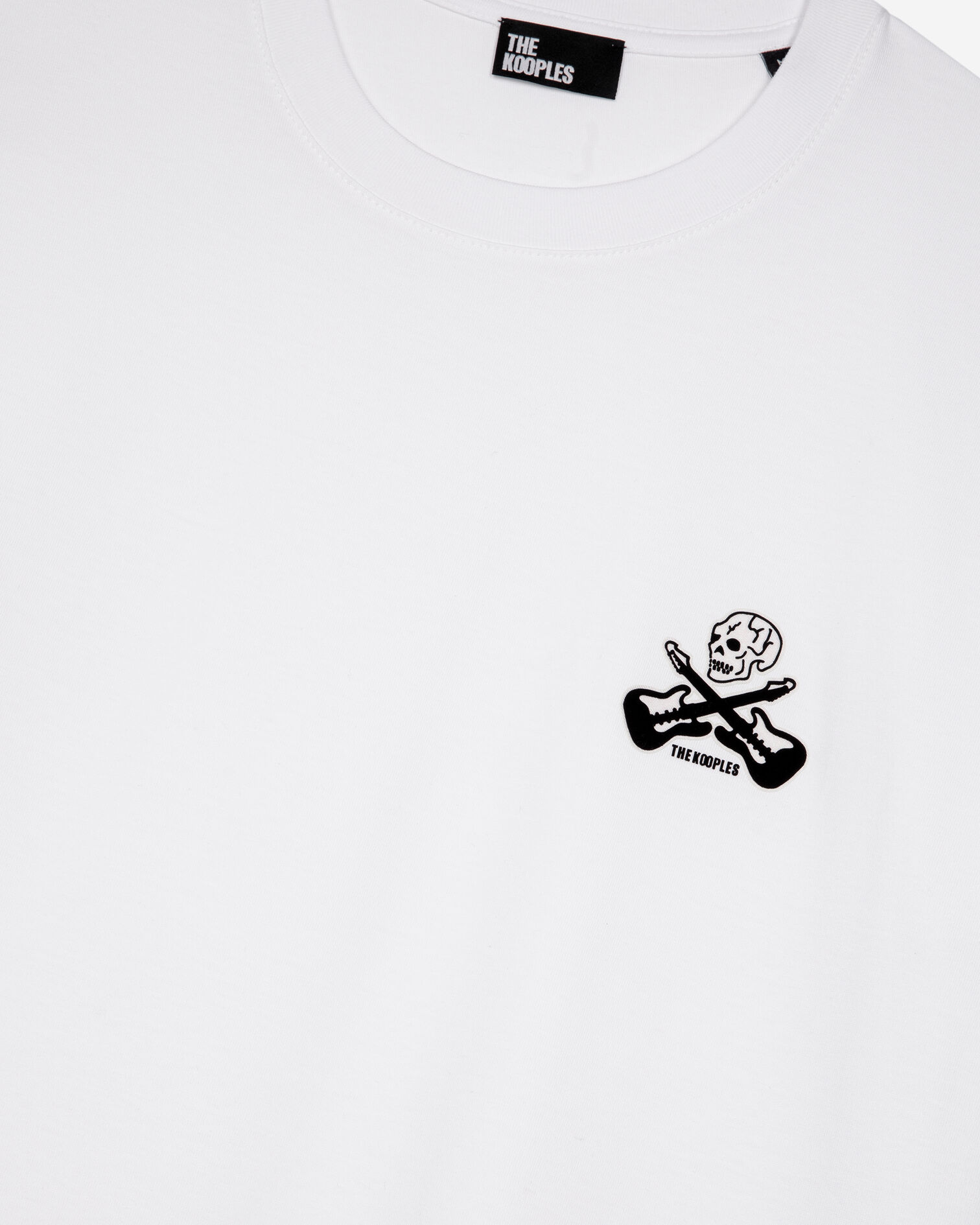 T-shirt with white flocking, WHITE, hi-res image number null