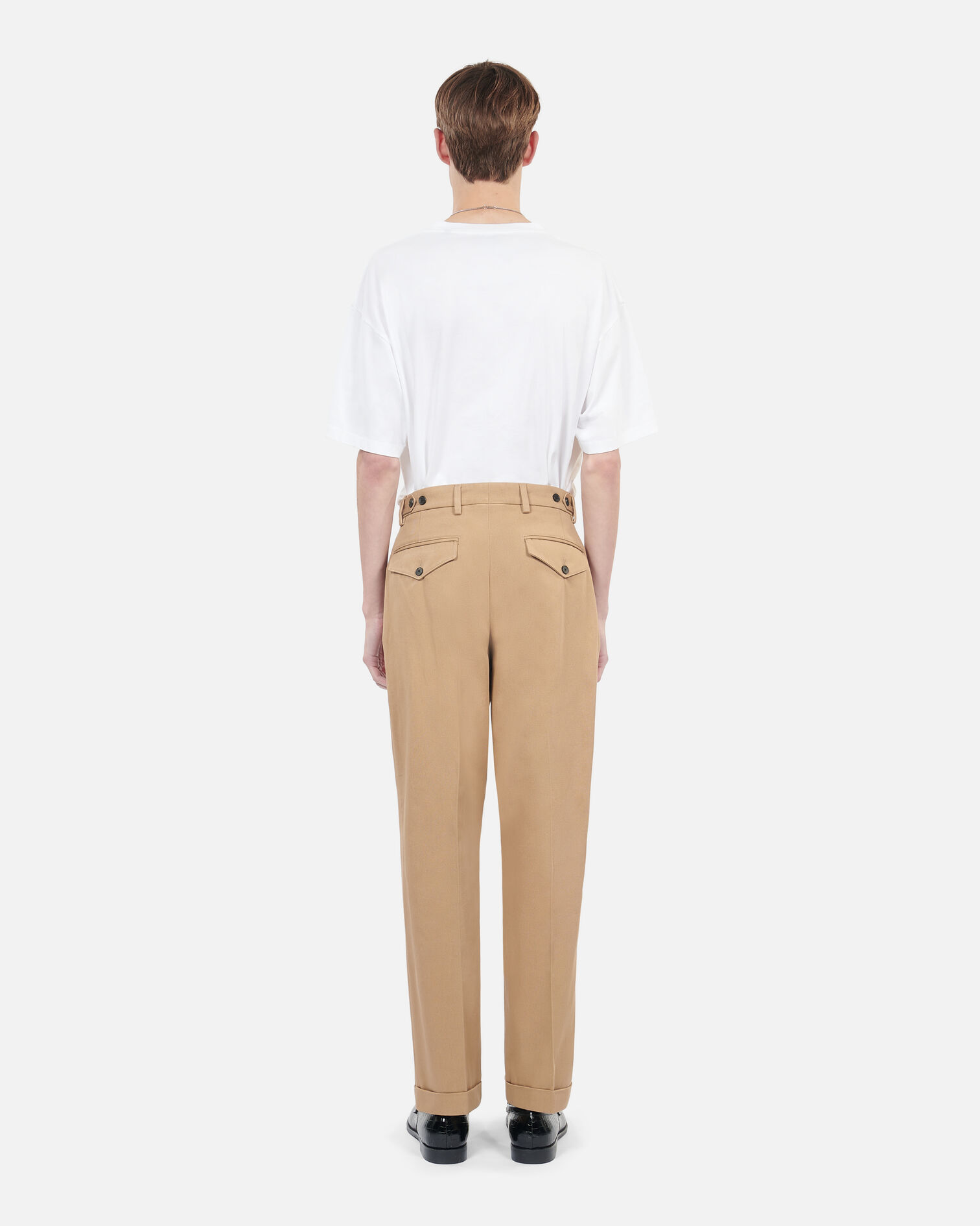 Camel cotton trousers, CAMEL, hi-res image number null