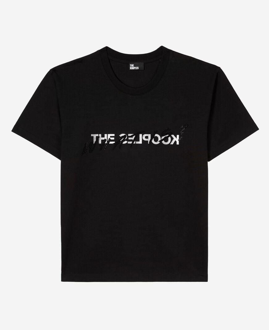 The Kooples FEMME BLACK t-shirt what is avec strass noir