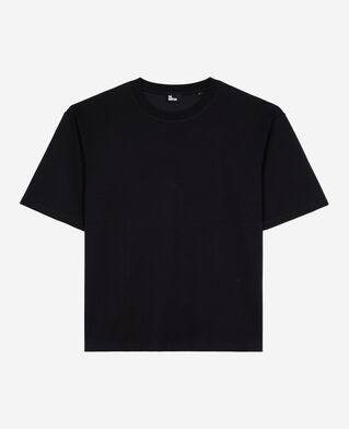 The Kooples MEN NAVY mixed large plain navy blue t-shirt