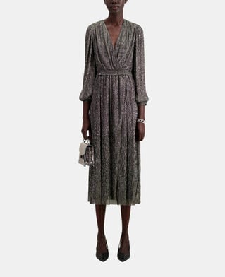 The Kooples F SILVER long silver dress
