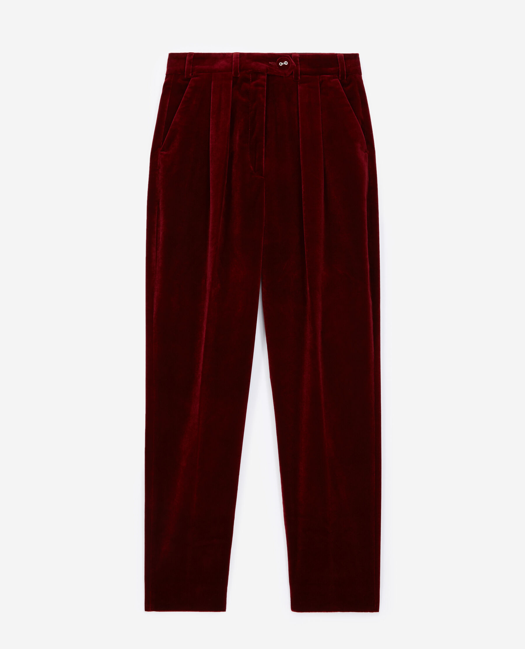 Pantalon store carotte rouge