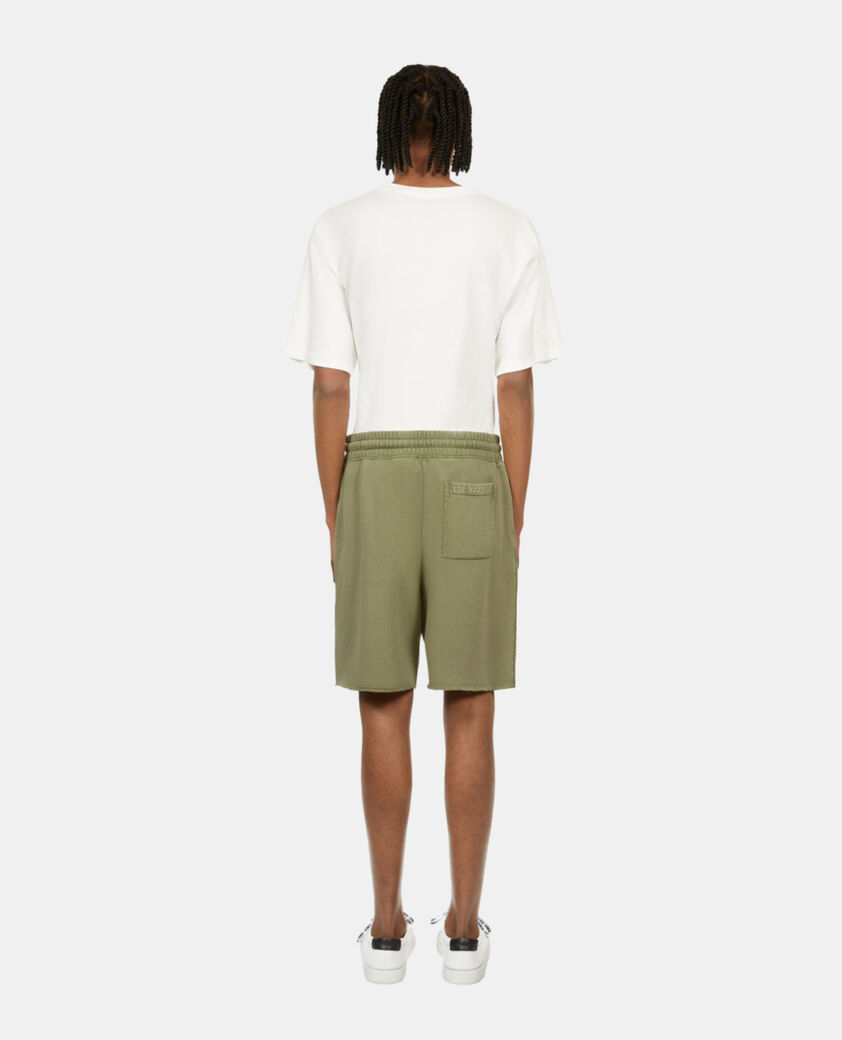 The Kooples MEN KAKI GREY light green cotton shorts