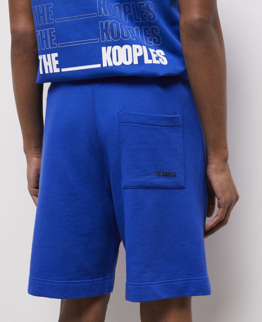The Kooples H BLUE ELECTRIC the kooples blue logo shorts
