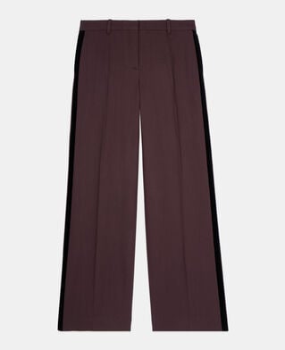 The Kooples FEMME BROWN pantalon tailleur large marron