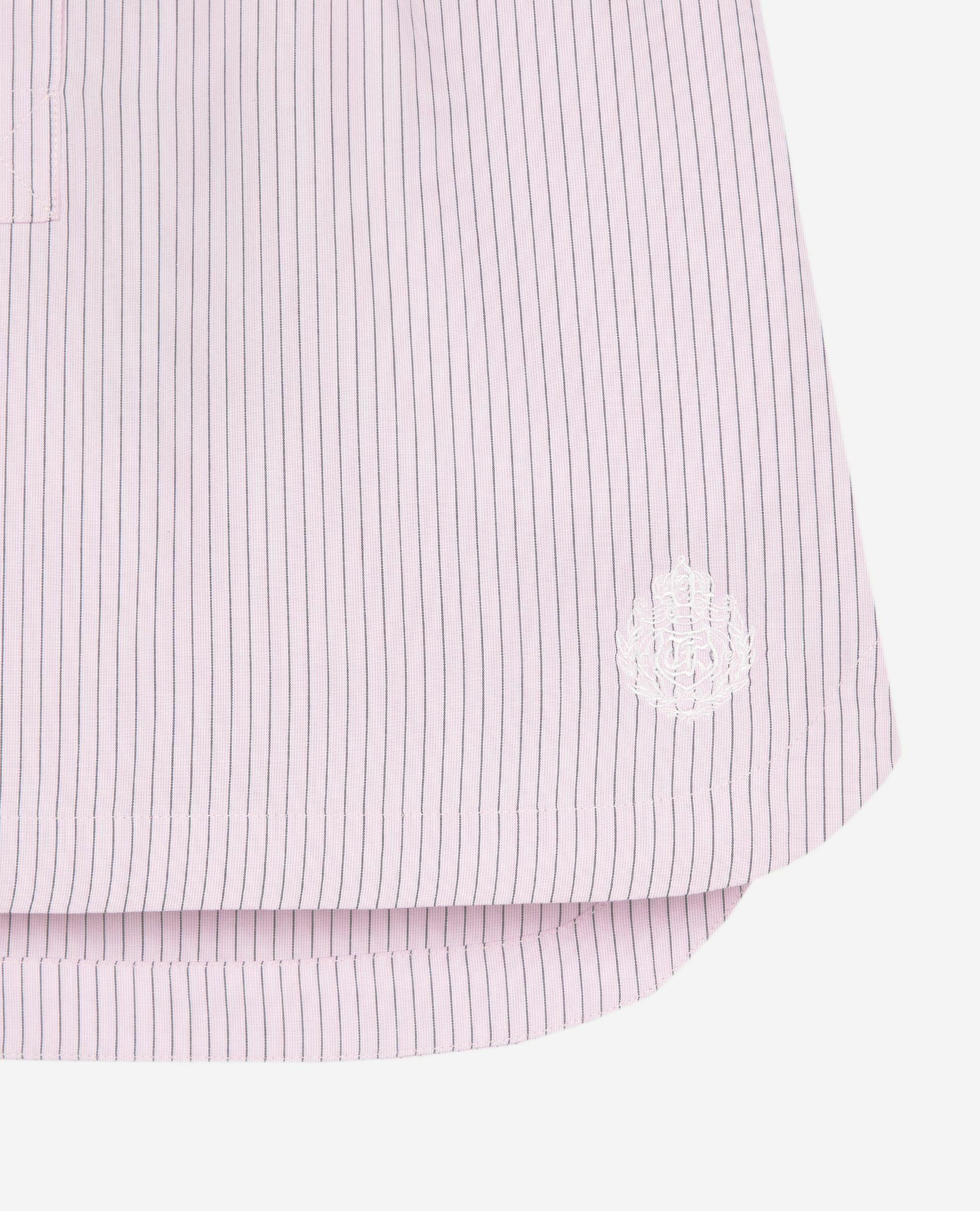 Pink striped short skirt, PINK BLACK, hi-res image number null