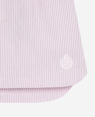 The Kooples WOMEN PINK BLACK pink striped short skirt