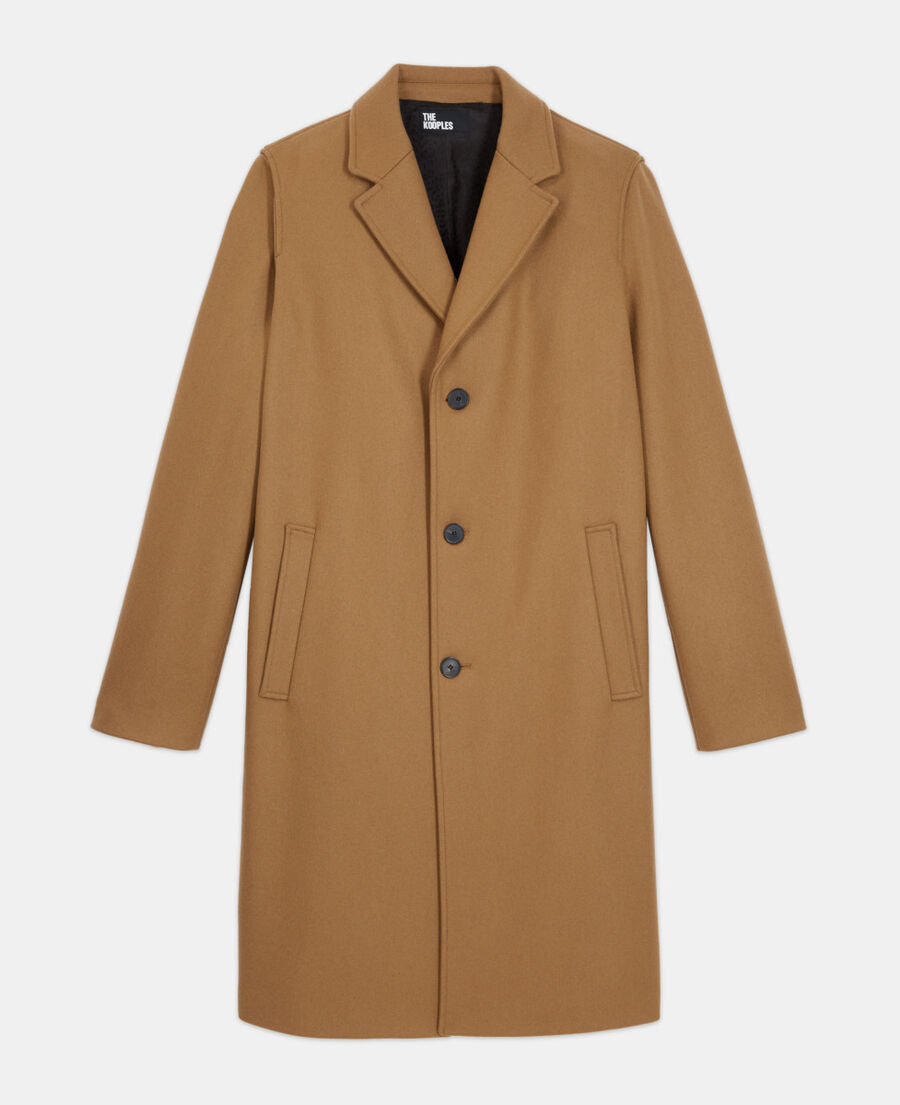 The Kooples HERREN CAMEL camelfarbener wollmantel