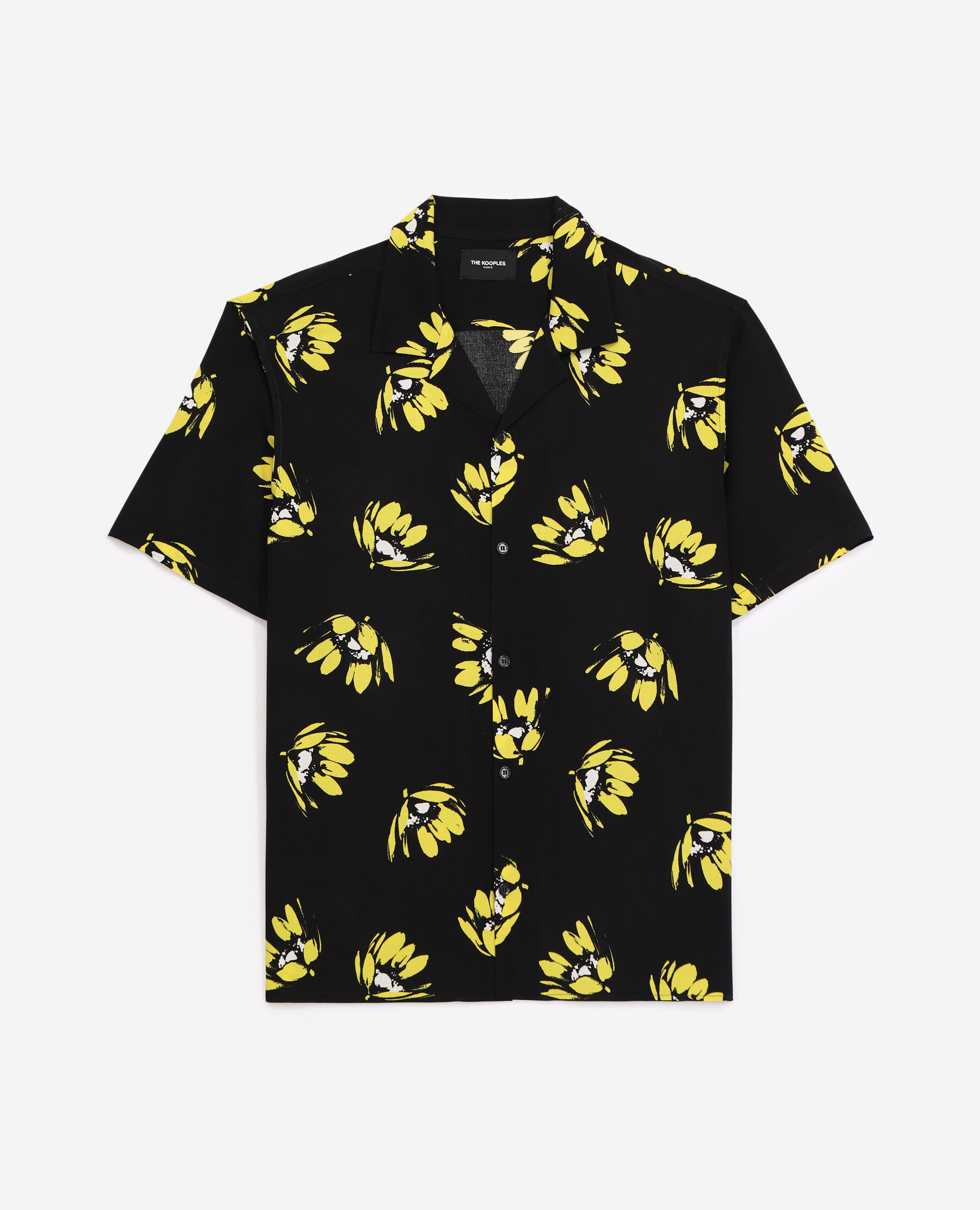 Black and best sale yellow floral shirt