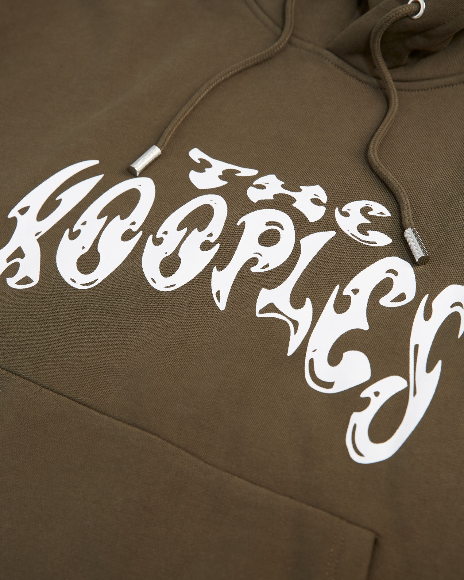 Khaki sweatshirt with hood and rock logo, KAKI, hi-res image number null