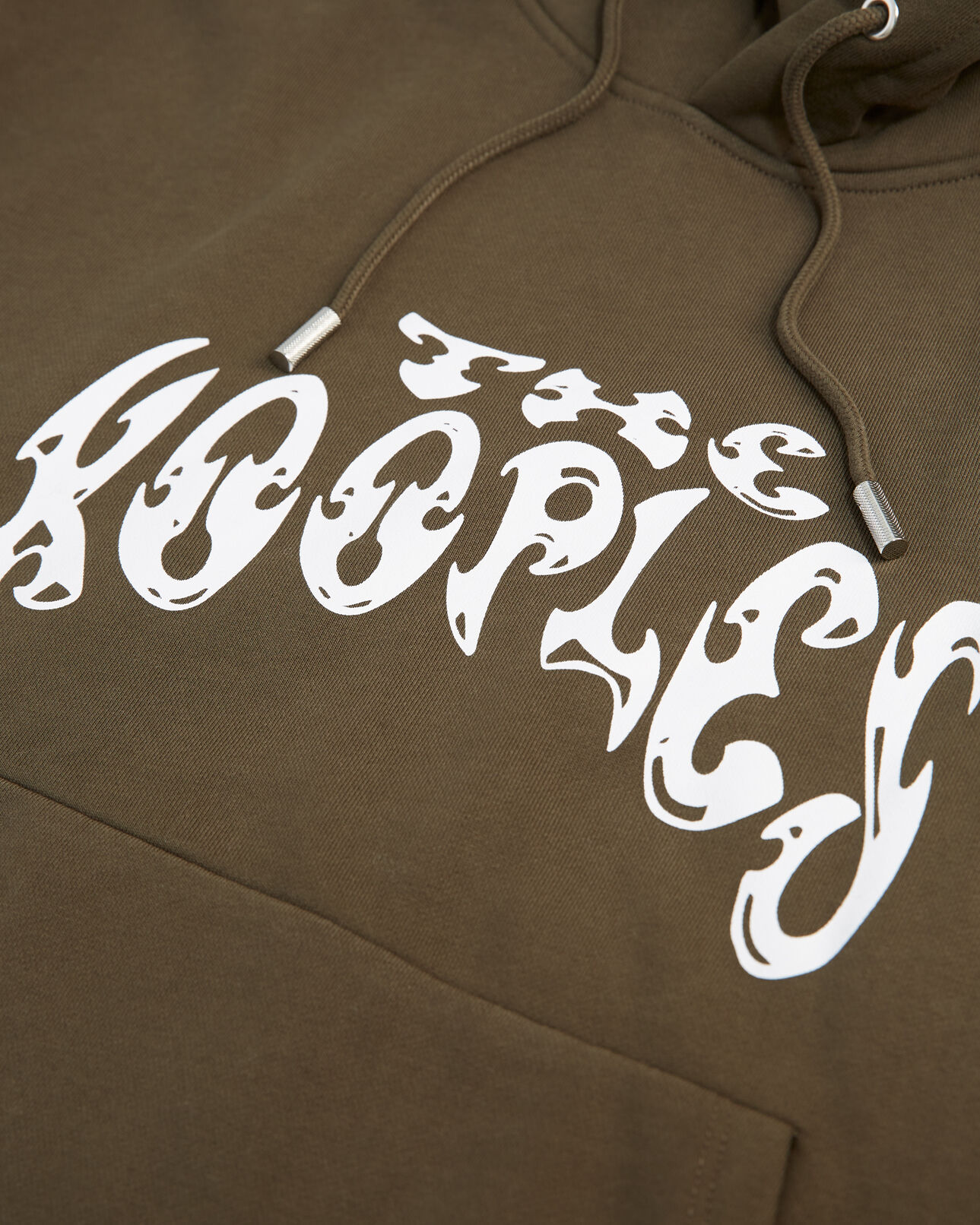 The Kooples MUJER KAKI sudadera caqui capucha logotipo rock