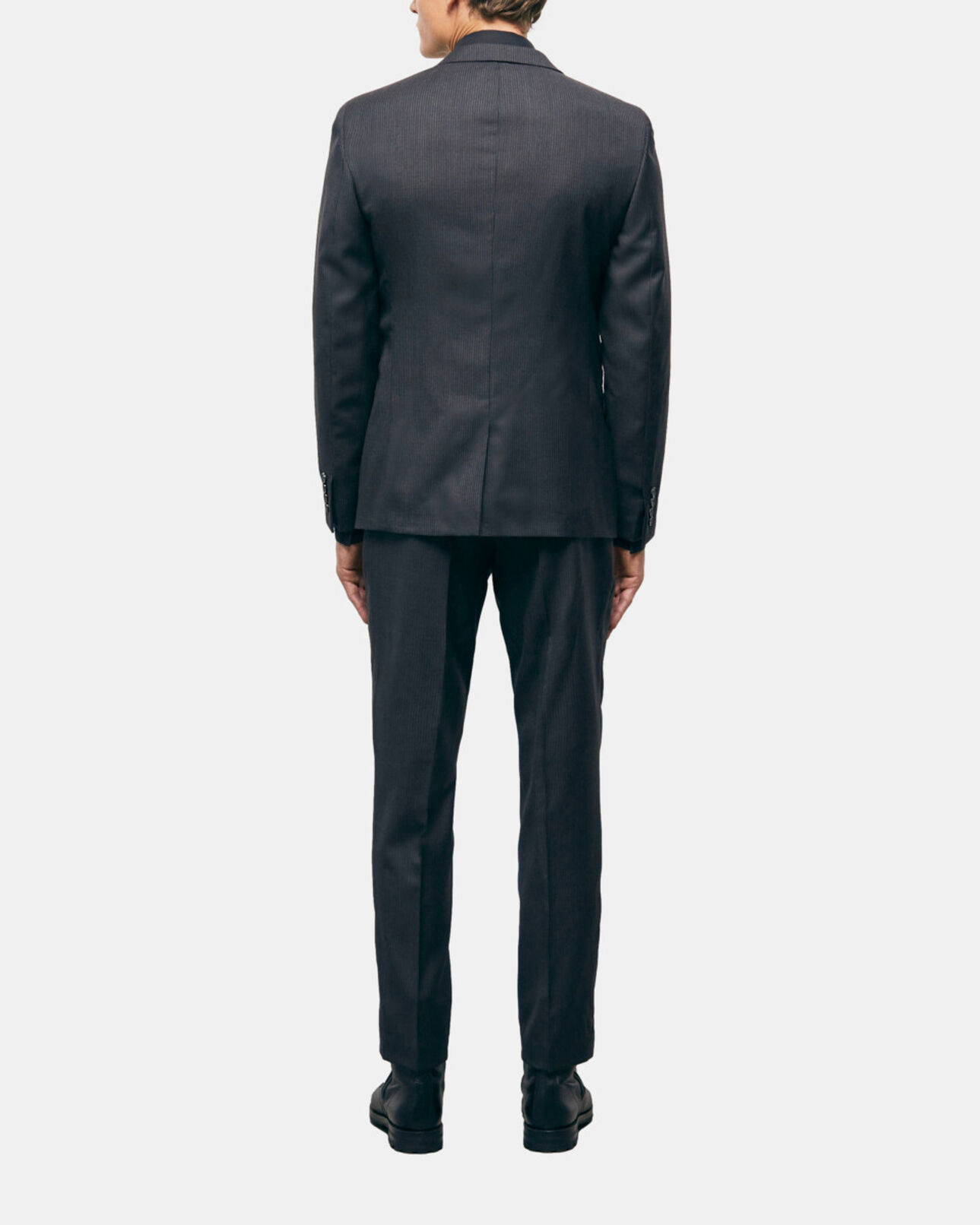 The Kooples HERREN BLACK GREY gestreifte anzugjacke aus wolle