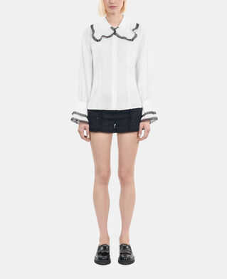 The Kooples F WHITE white silk shirt