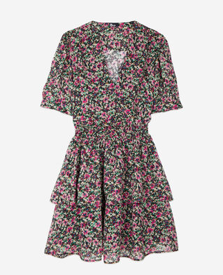 The Kooples WOMEN MULTICO short printed dress with smocks