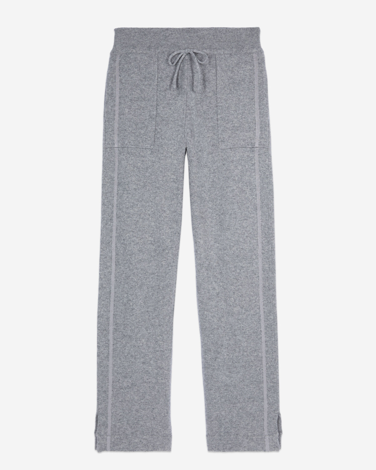 Grey wool and cashmere trousers, MIDDLE GREY MEL, hi-res image number null